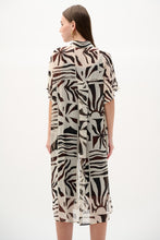 Load image into Gallery viewer, Joseph Ribkoff Chiffon Tropical Print Straight Blouse
